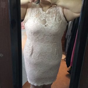 Plus size lace dress
